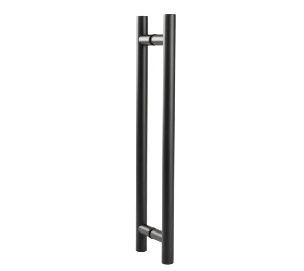 Bar handle ø 19, Centre distance (C-C) 300mm, Length (L) 500mm, Black Powder coated
